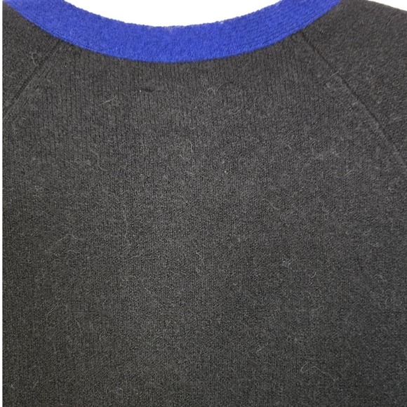 Court‎ and Rowe Cardigan Knit Wool Blend Black Blue Quiet Luxury Minimalist S - Picture 6 of 10